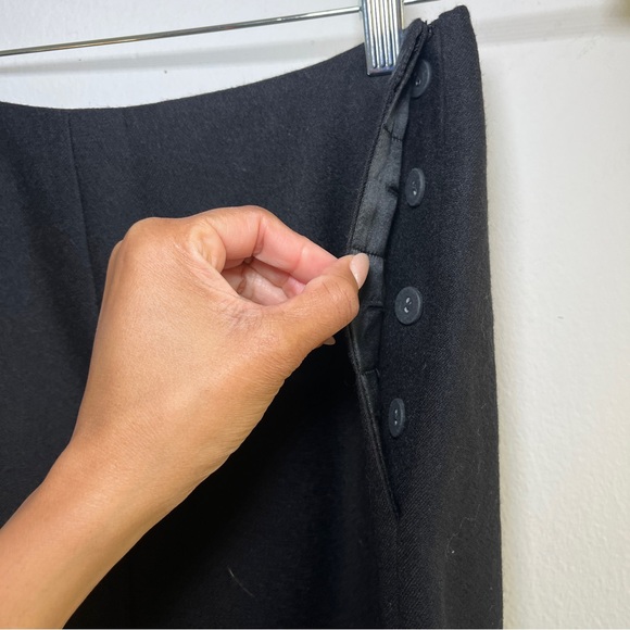 Olivier Theyskens Wool and Silk Black Maxi Skirt  Size 40 - Picture 4 of 7